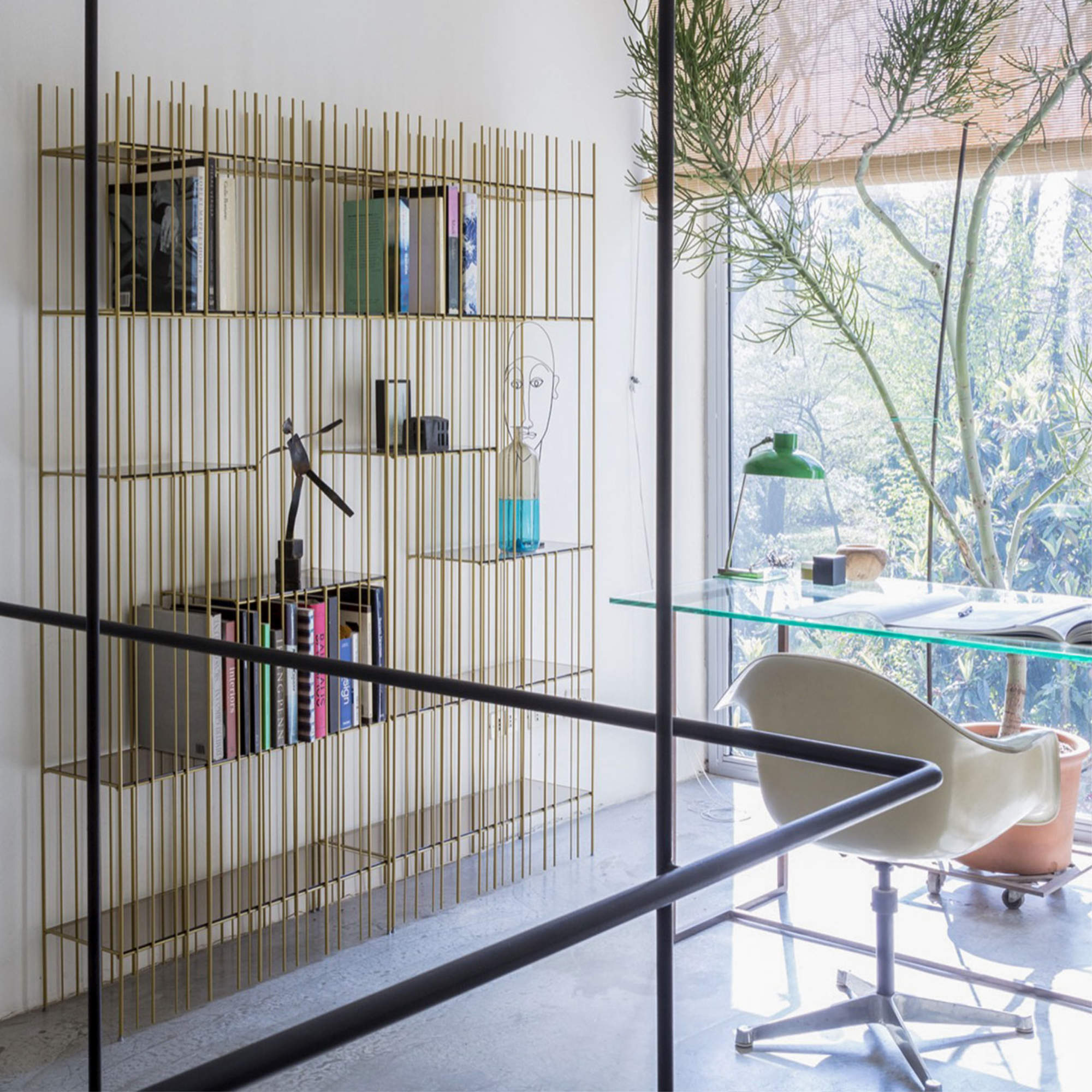 Metrica A Bookcase - Burnished Metal-10