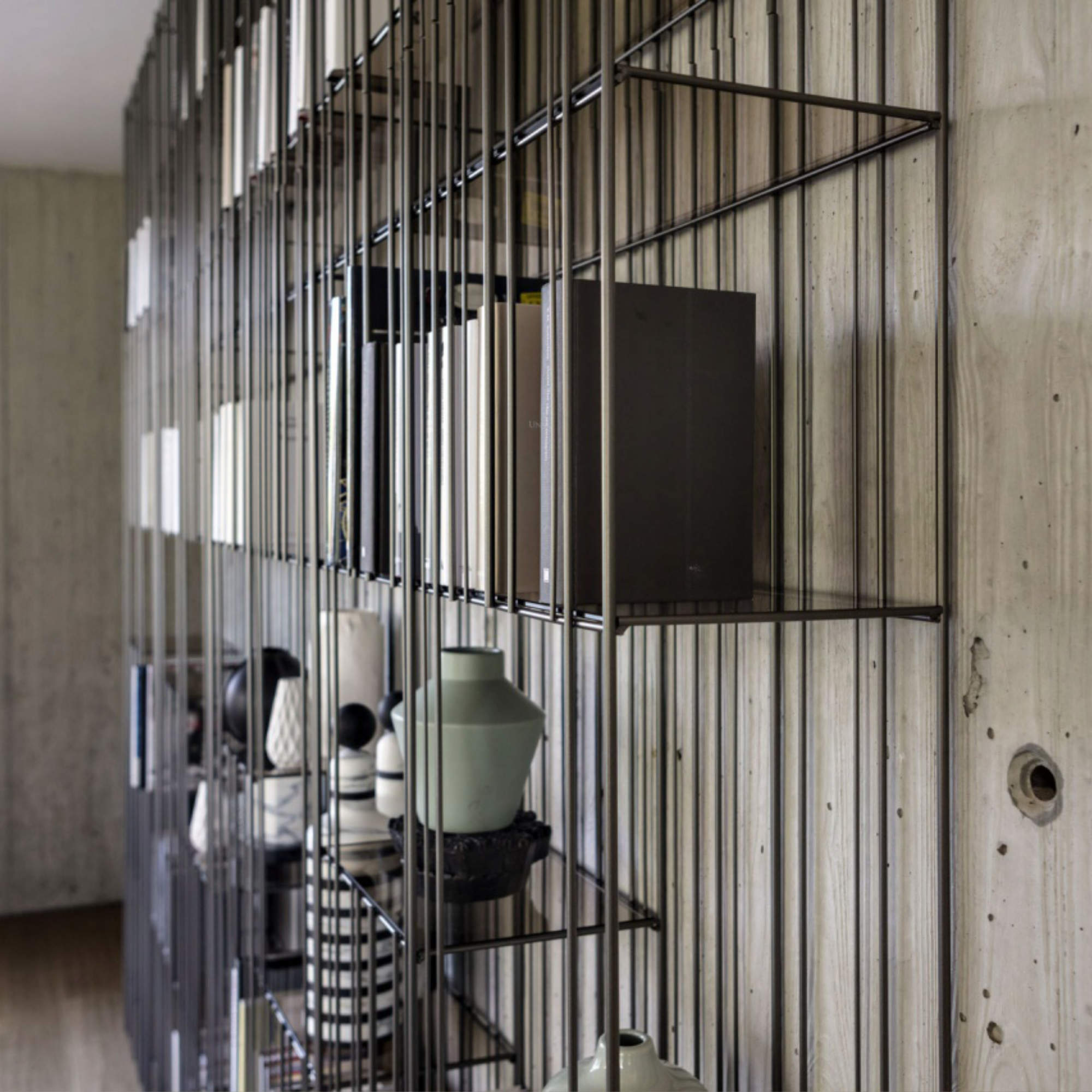 Metrica A Bookcase - Burnished Metal-6