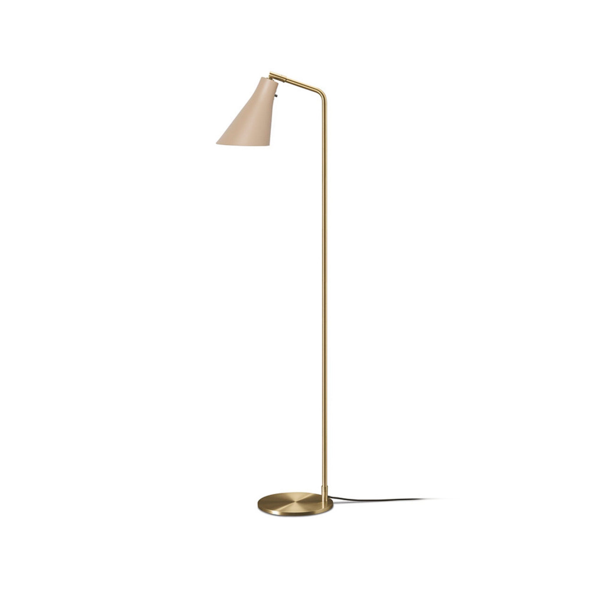 Miller Floor Lamp - Light Sand/Brass-1