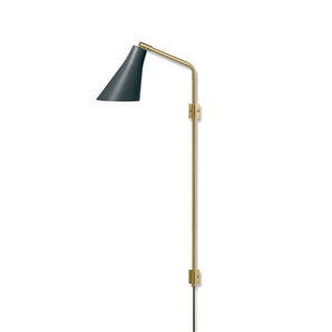 Miller Model Swing Wall Lamp - Slate Grey/Brass