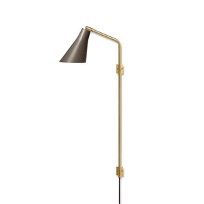 Miller Model Swing Wall Lamp - Umbra Grey/Brass