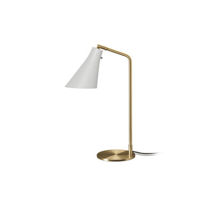Miller Table Lamp - Silk Grey/Brass