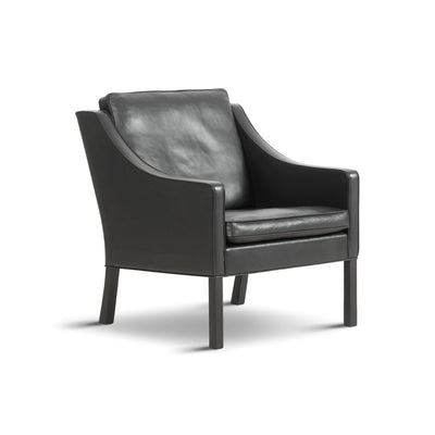 Mogensen 2207 Club Armchair - Black Lacquered Oak/Leather 3 (Max 98)