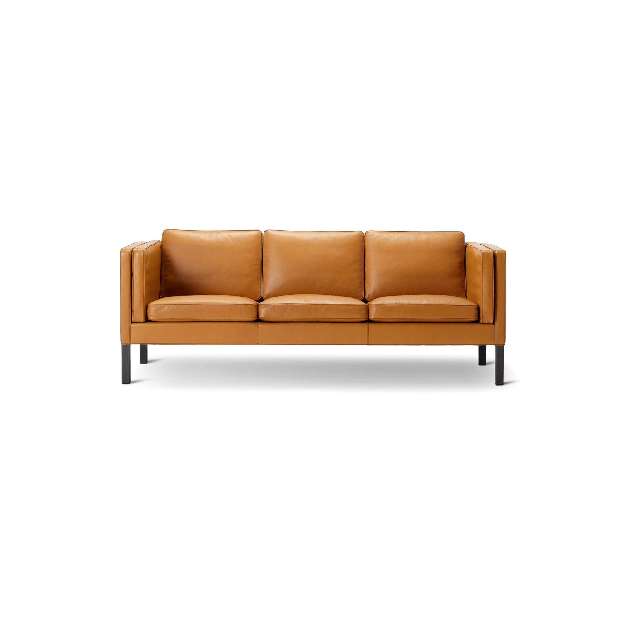 Mogensen 2333 Sofa - Black Lacquered Oak/Leather 3 (Max 91)-2