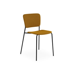 Mono Metal Base Upholstered Seat and Back Chair - Melange Nap 461