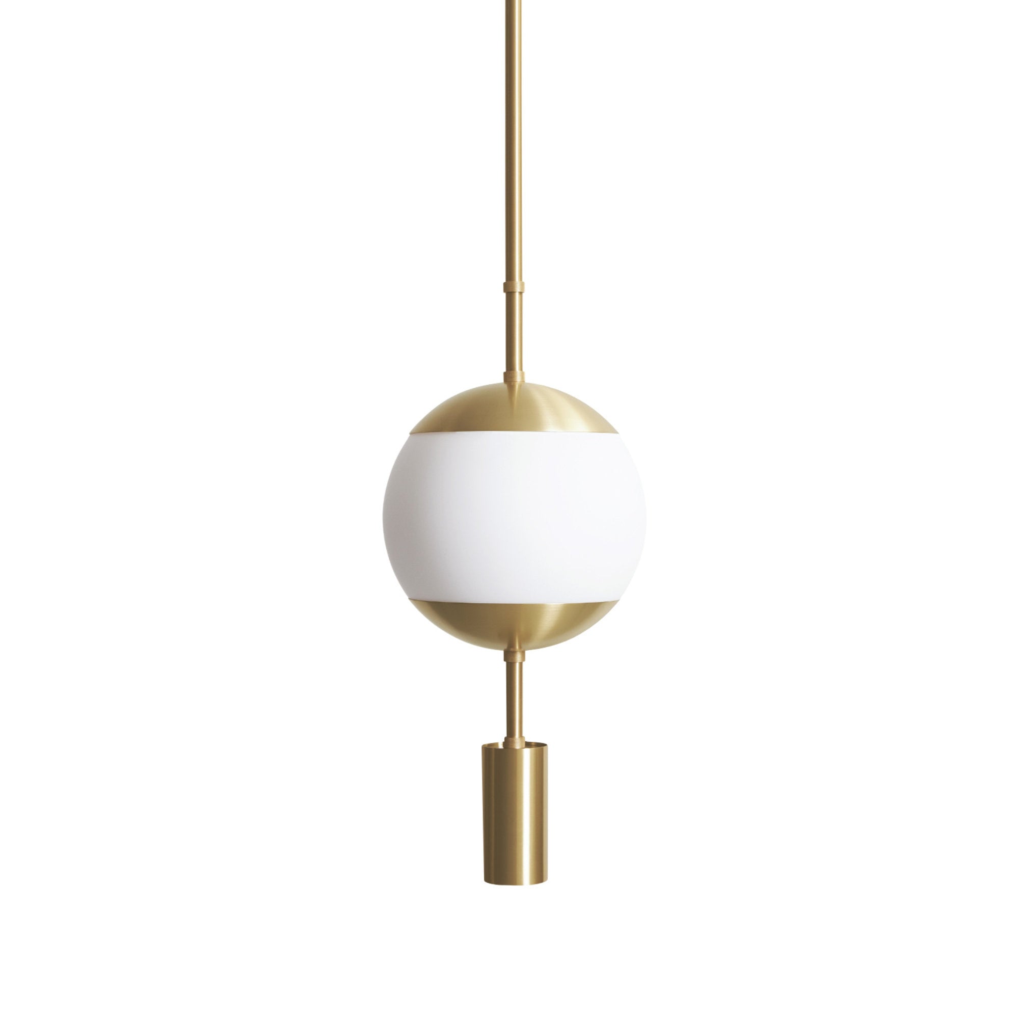 Monroe 1520 Ceiling Lamp - Brass/Opal Glass