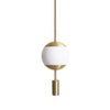 Monroe 1520 Ceiling Lamp - Brass/Opal Glass