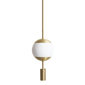 Monroe 2020 Ceiling Lamp - Brass/Opal Glass