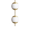 Monroe 2 1575 Ceiling Lamp - Brass/Opal Glass