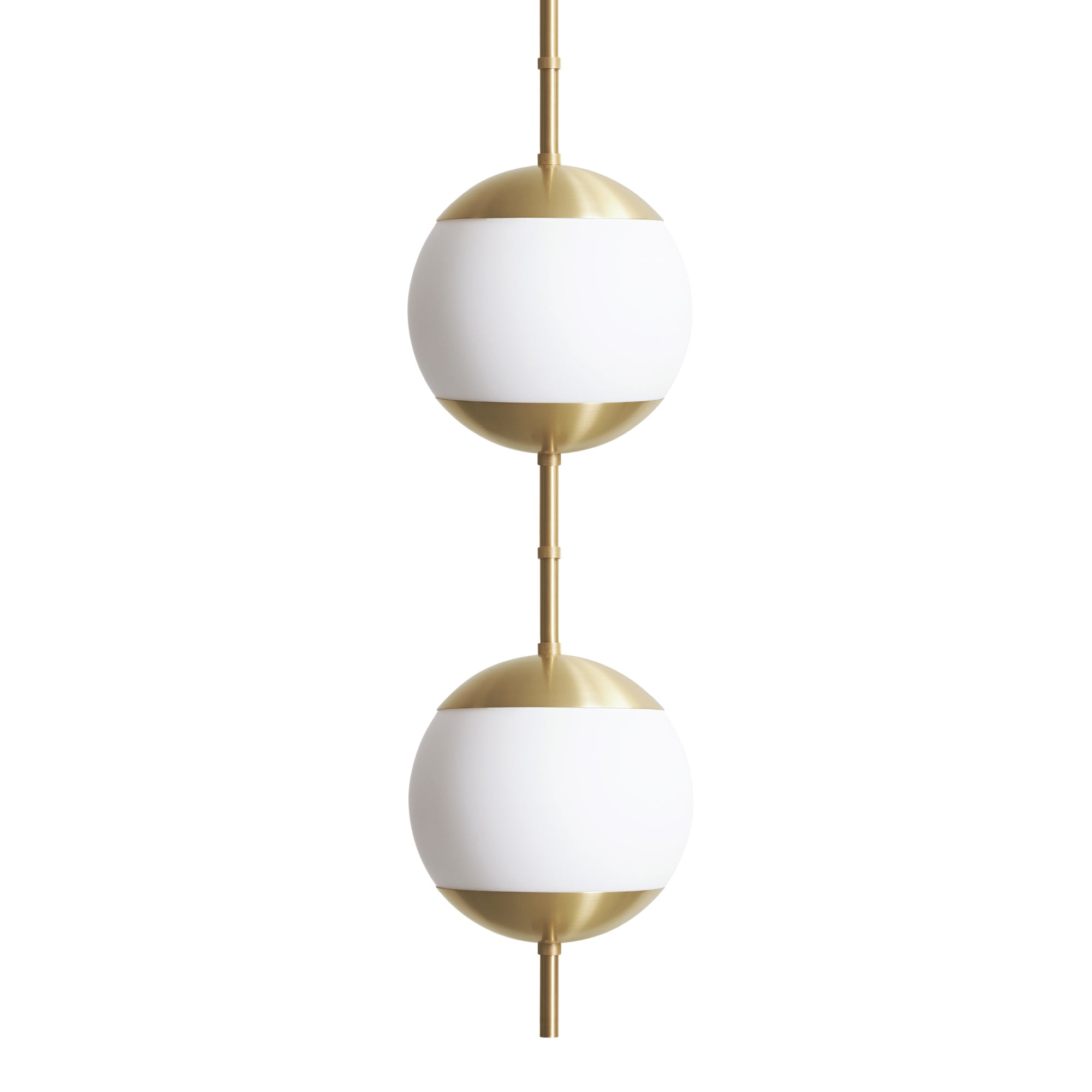 Monroe 2 2080 Ceiling Lamp - Brass/Opal Glass