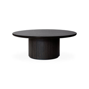 طاولة القهوة Moon 10014369 - قشرة بني/أسود مطلية بطبقة من خشب البلوط