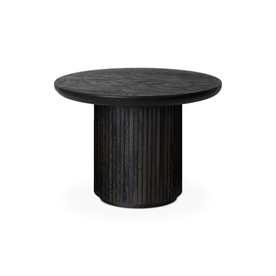 Moon 10014379 Side Table - Brown/Black Stained Veneer Oak Lacquered