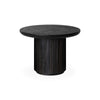 Moon 10014379 Side Table - Brown/Black Stained Veneer Oak Lacquered