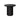 طاولة جانبية مستديرة من Moon 10052571 - قشرة بني/أسود مطلية بطبقة من خشب البلوط