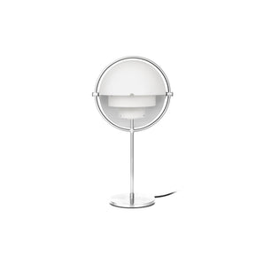 مصباح طاولة Multi-Lite 10032999 - كروم/أبيض شبه مطفي