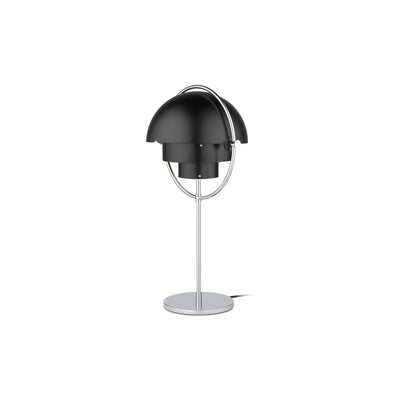 Multi-Lite 10062694 Table Lamp - Chrome/Black Semi Matt