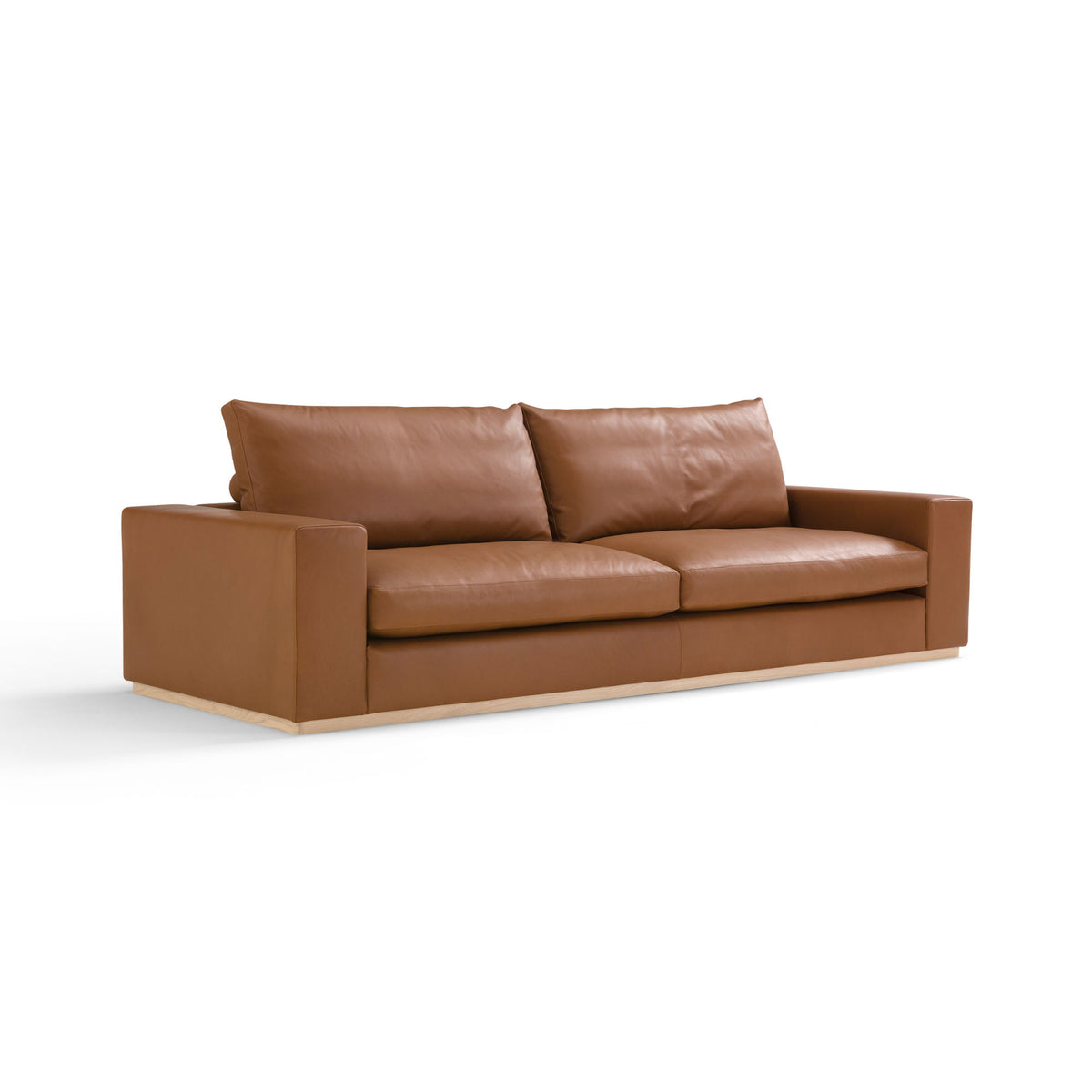 Murray Sofa – 292x93 / Wood (Rovere Naturale) / Cuoio 19/Leather (Donussa 12)-1