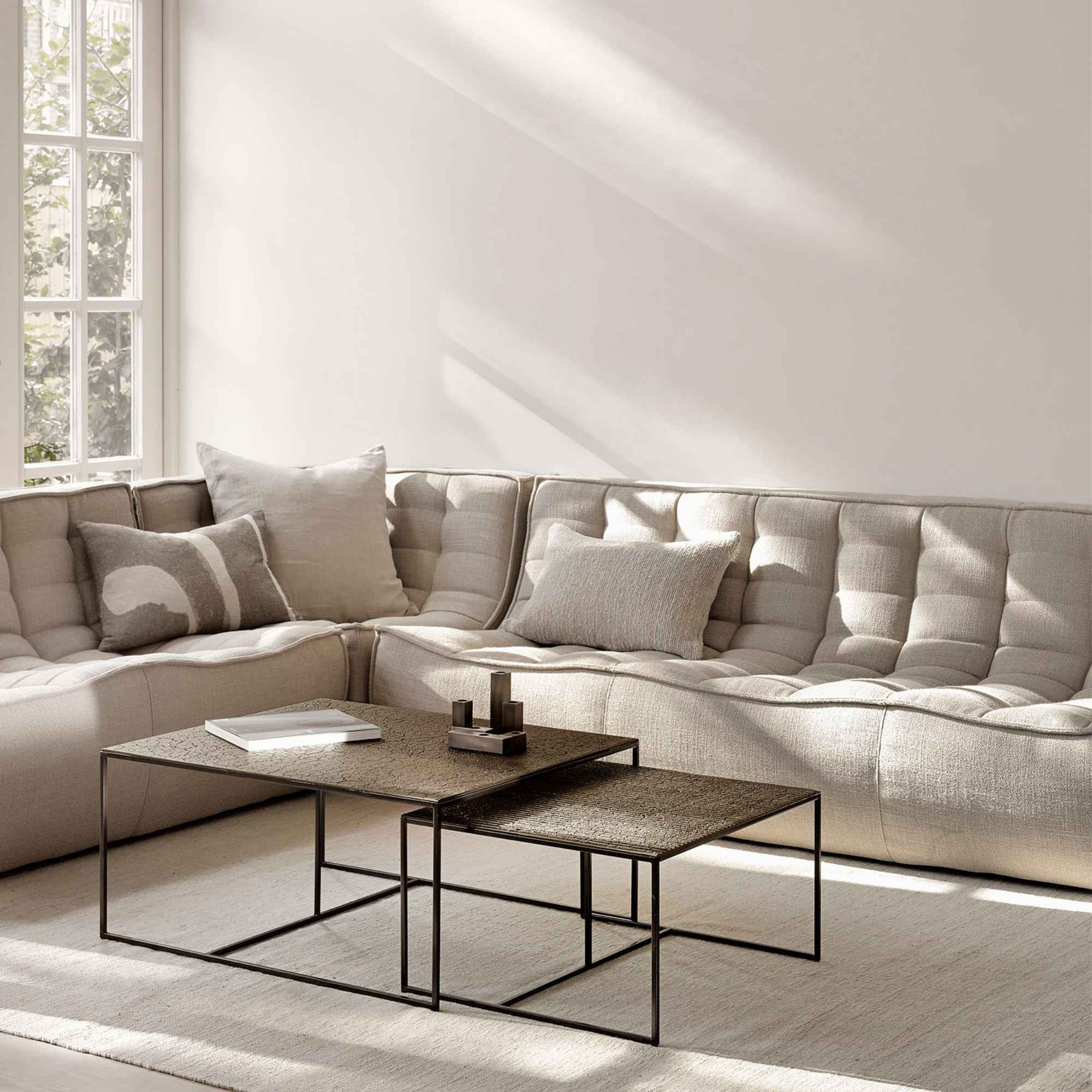 N701 20231 Sofa - Fabric (Beige)-3