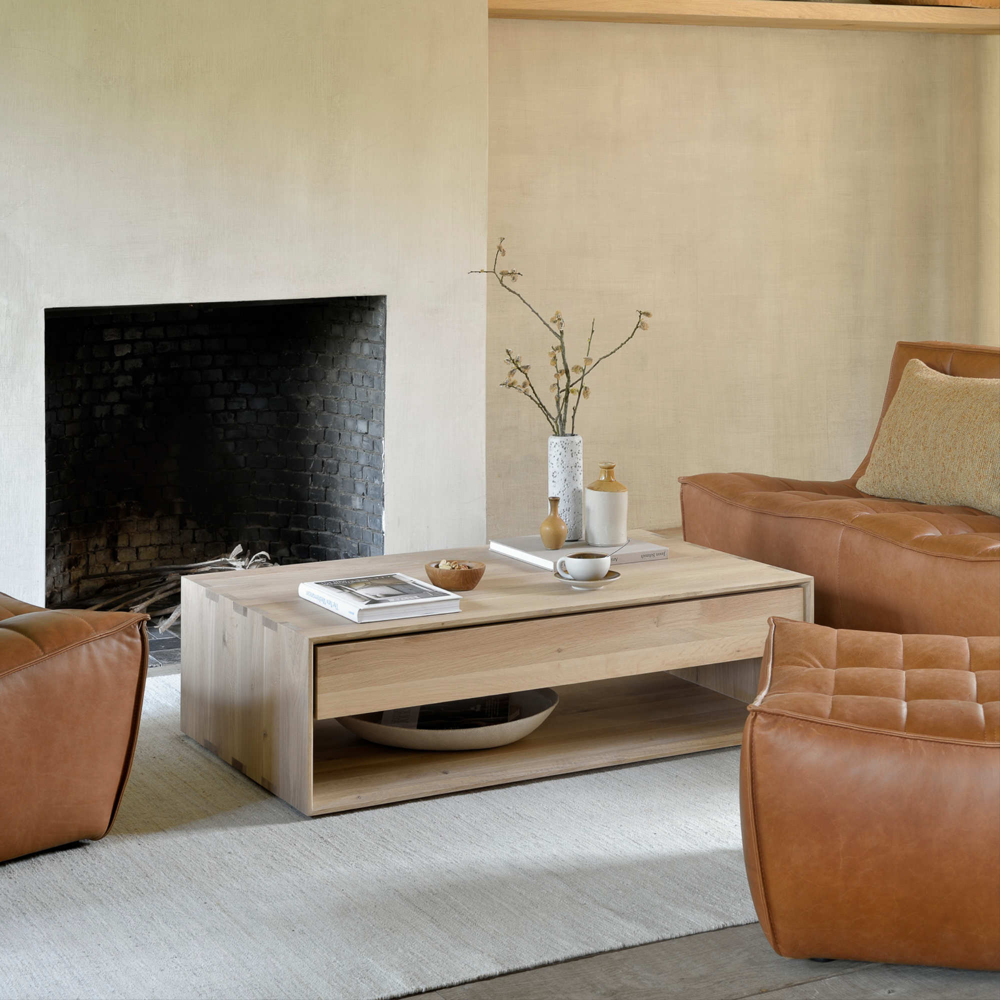 N701 20081 Pouf - Leather (Old Saddle)-3