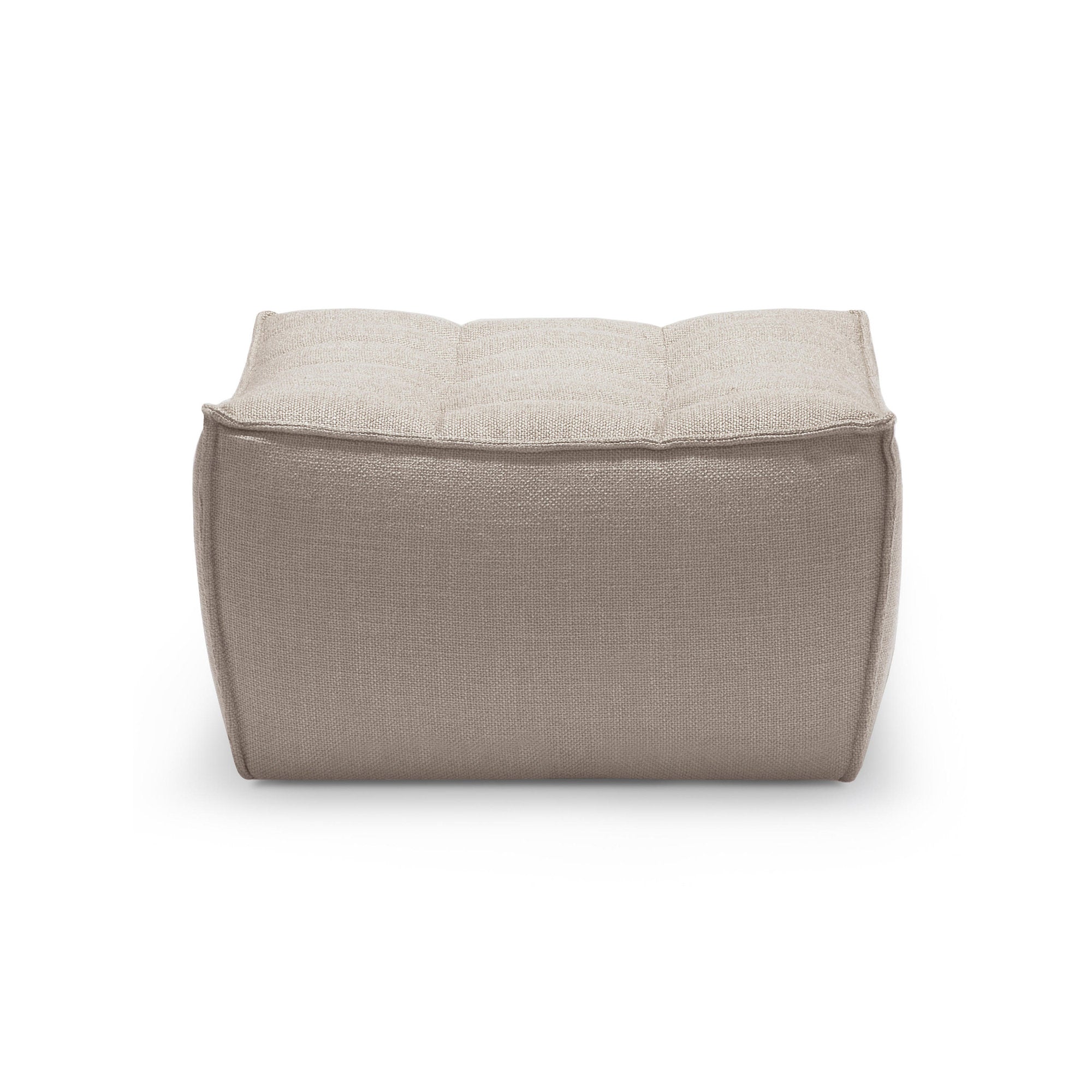 N701 20227 Pouf - Fabric (Beige)-1