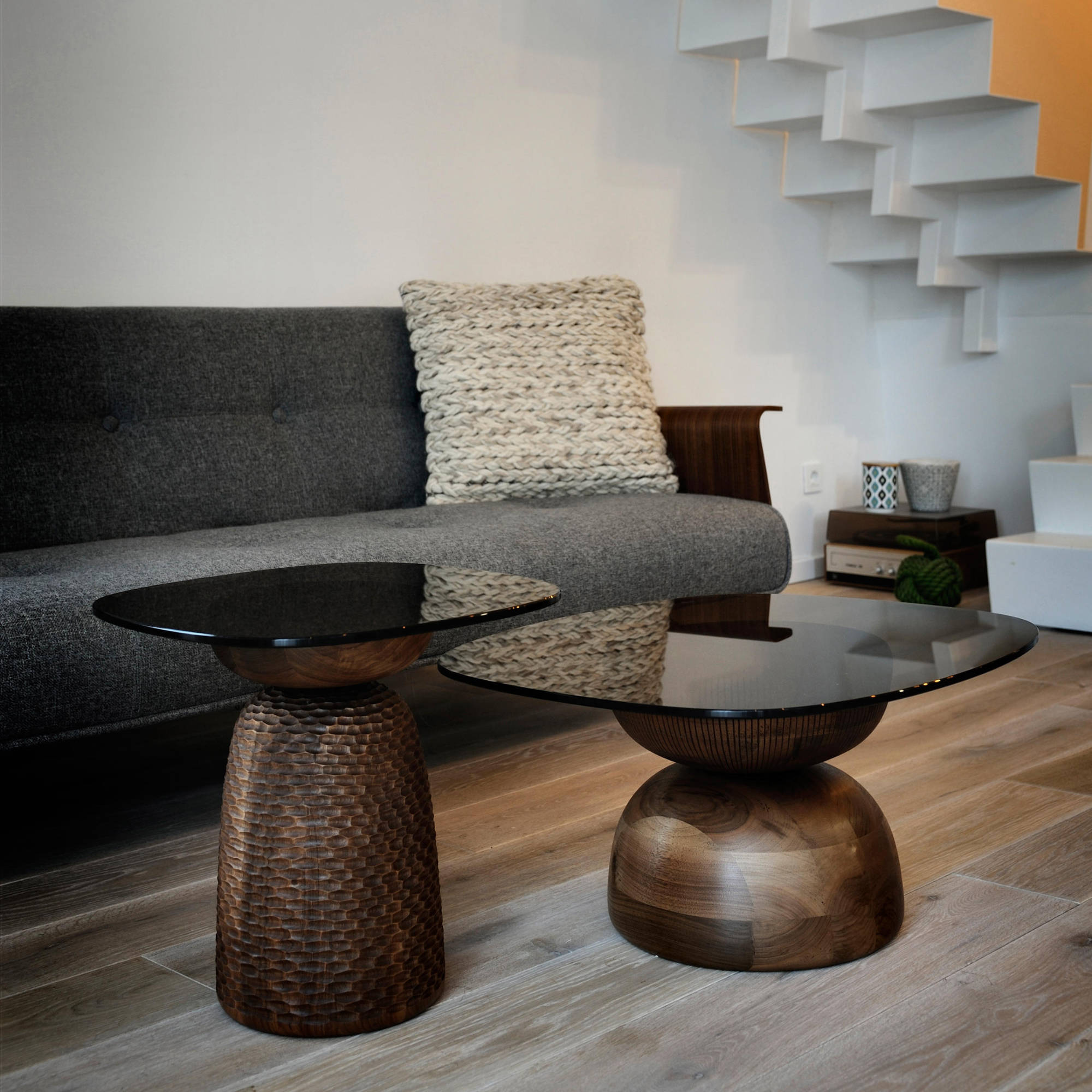 Nera Low Side Table - Walnut OIl-4