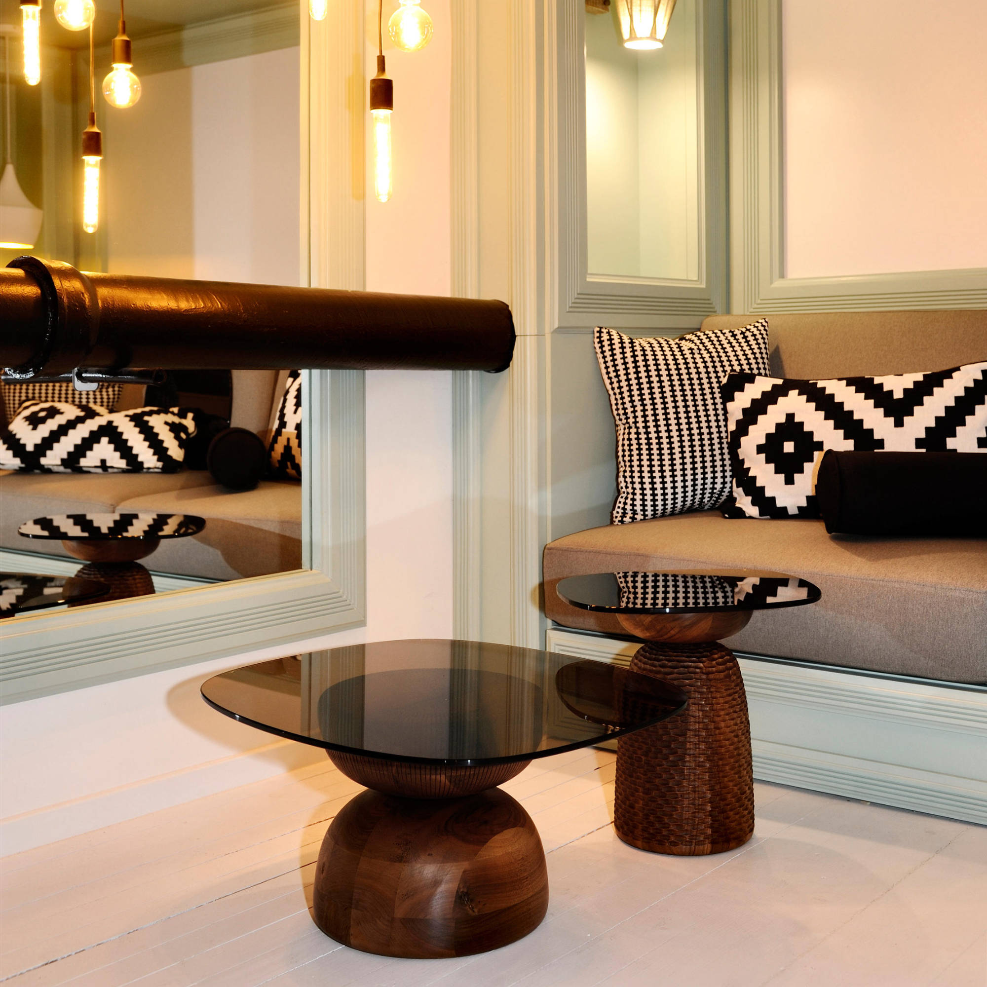 Nera Low Side Table - Walnut OIl-3