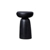 Nera Full Base Lines Stool - Maple Black/Black Leather