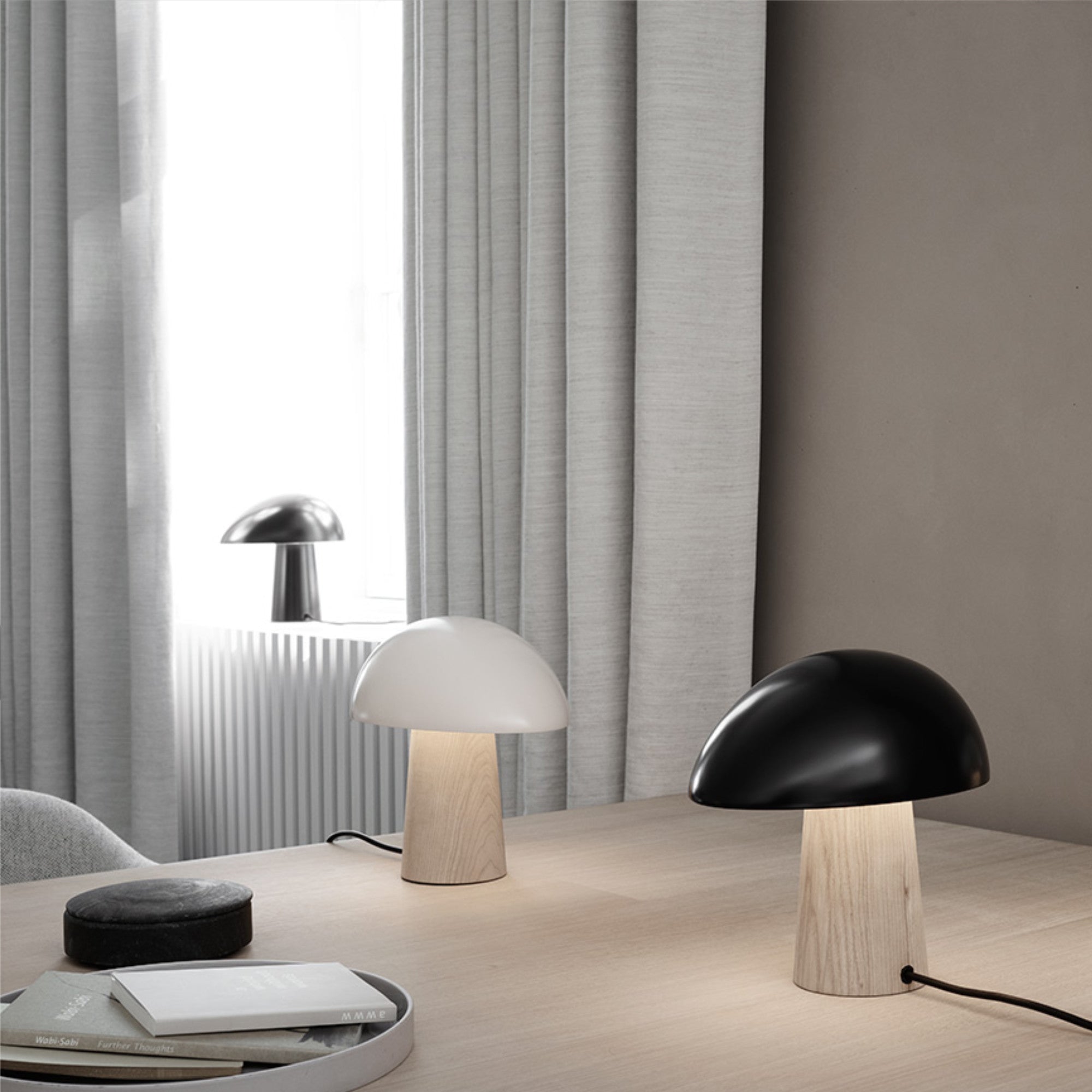 Night Owl Table Lamp - Midnight Blue/Ash