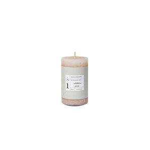 No1 Rustic Pillar Unscented Candle - Soft Linen - Small (10 cm)