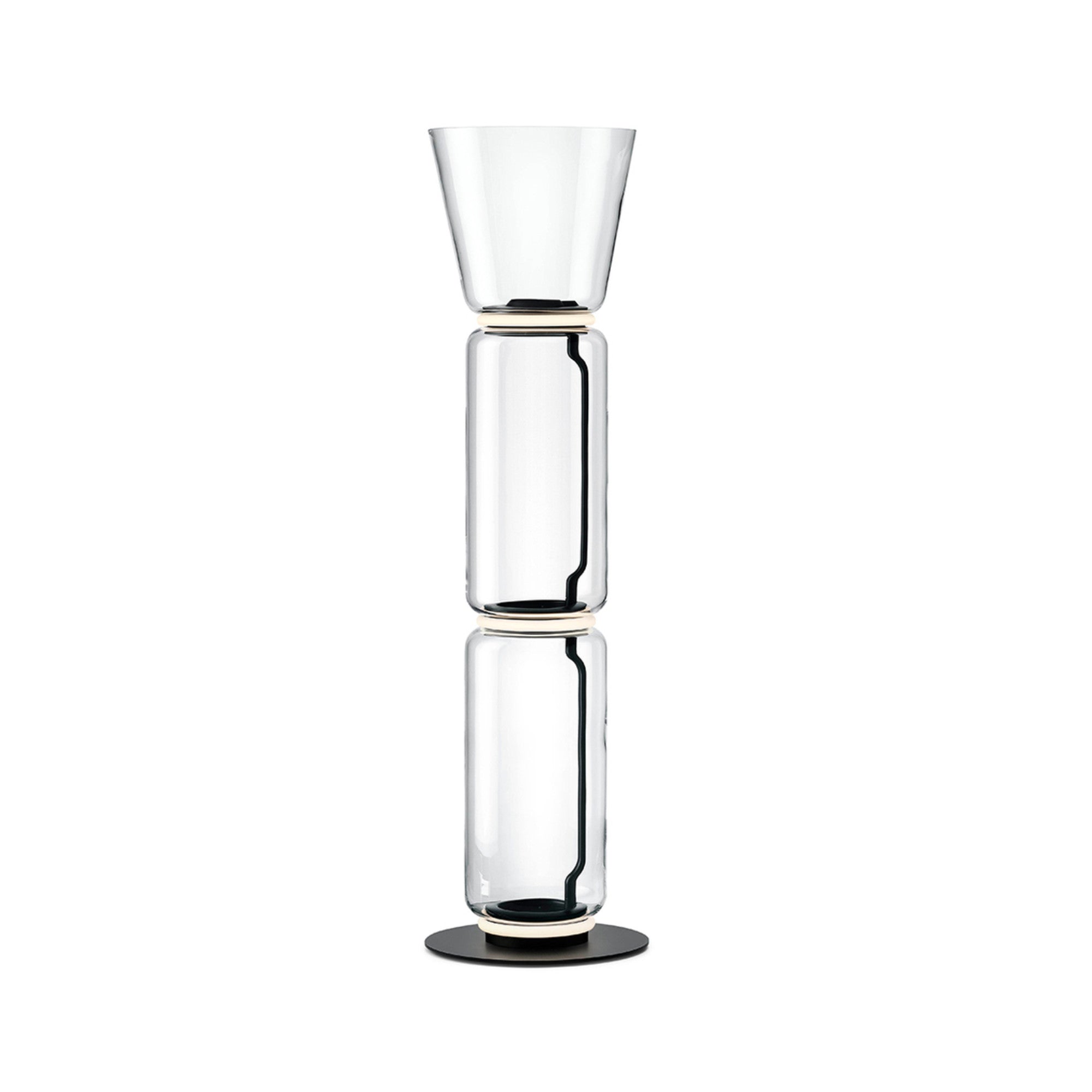 Noctambule Floor Lamp - 2 High Cylinders Cone-1