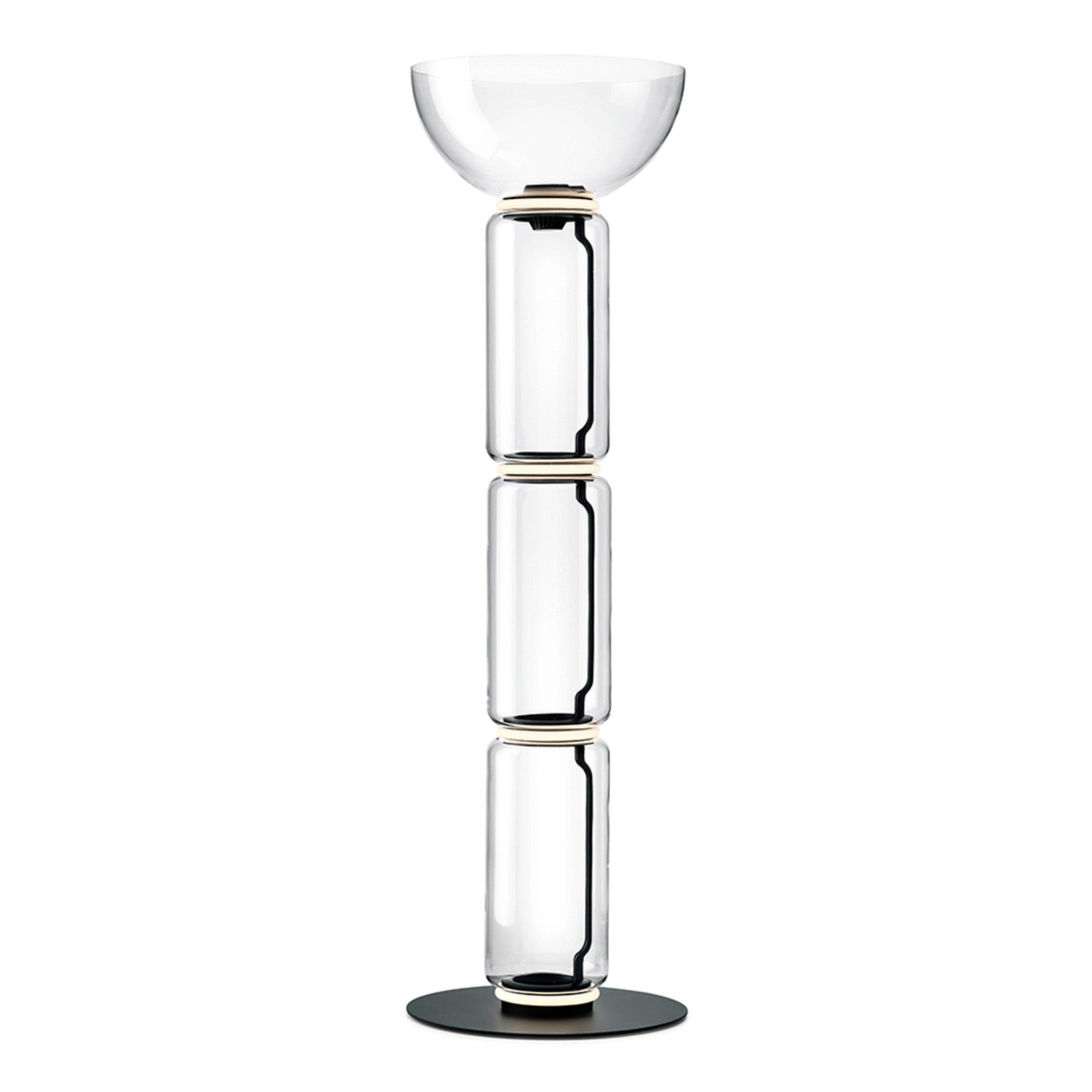 Noctambule Floor Lamp - 3 High Cylinders Bowl