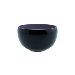 Northern Lights Small Round Bowl - Black/Lavender