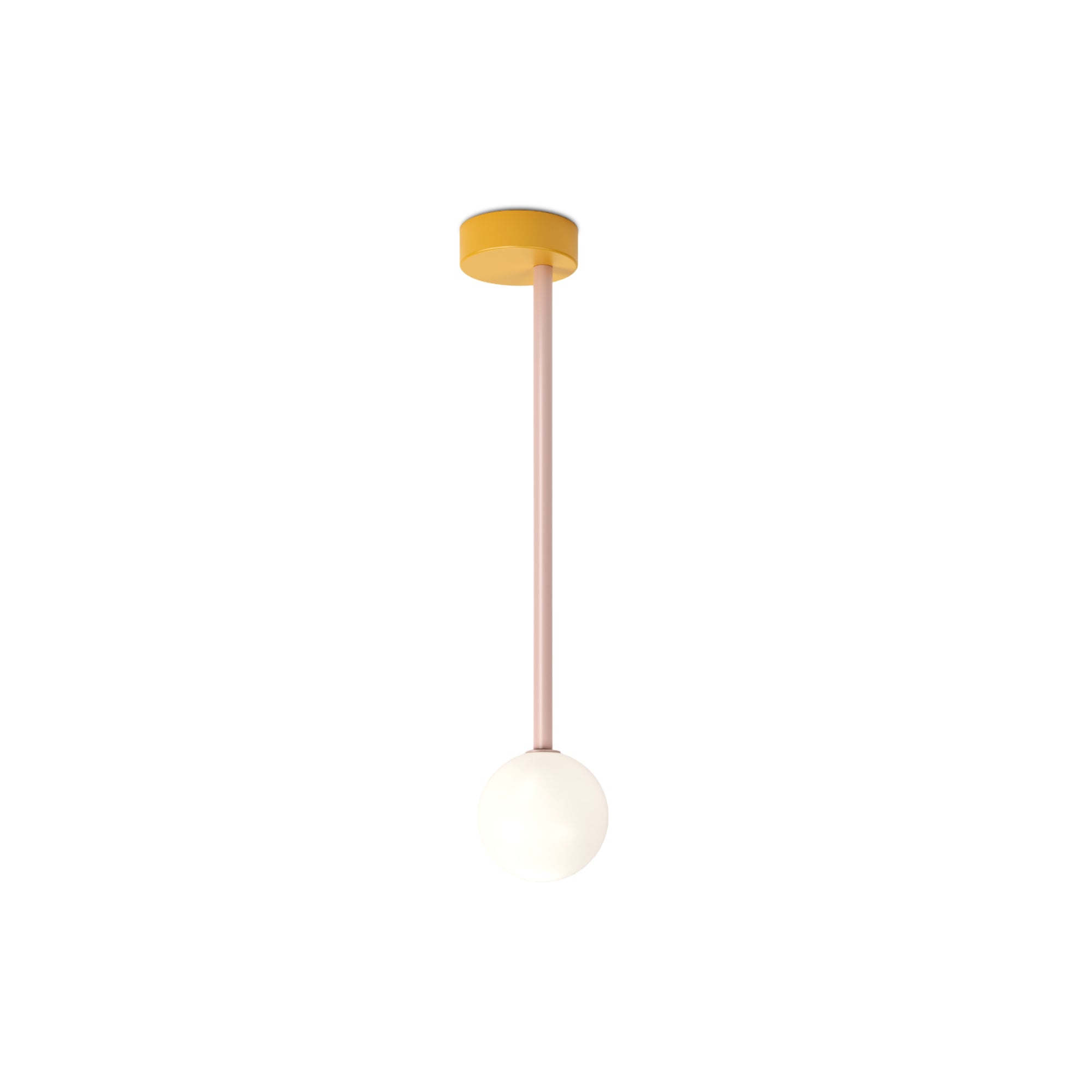 Off Center P01 Pendant Lamp - White/Orange Yellow/Pink