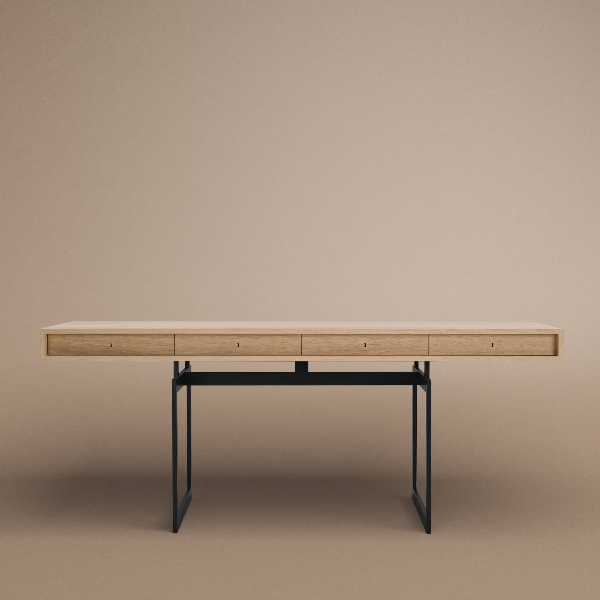 Office Desk - Grey/White Oak