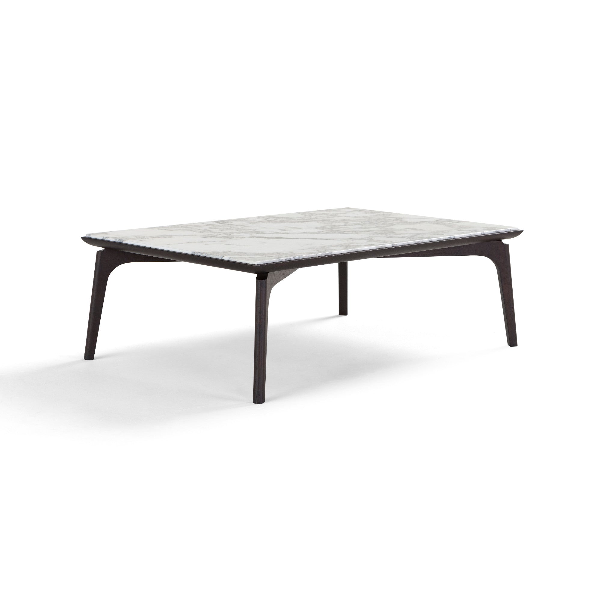Olga T020 Coffee Table - Stained Ash/Arabescato Marble