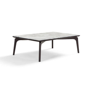 Olga T020 Coffee Table - Stained Ash/Arabescato Marble