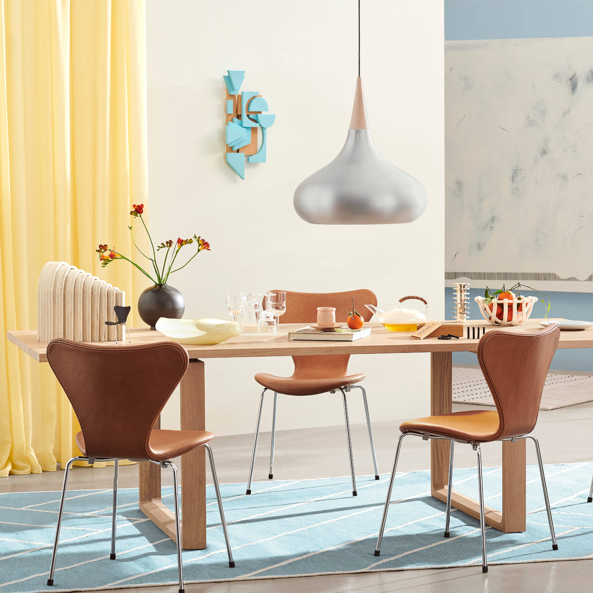 Orient P3 Pendant Lamp - Aluminum/Oak-2