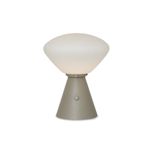 Ottilia Table Lamp - Clay Grey/Opal Glass
