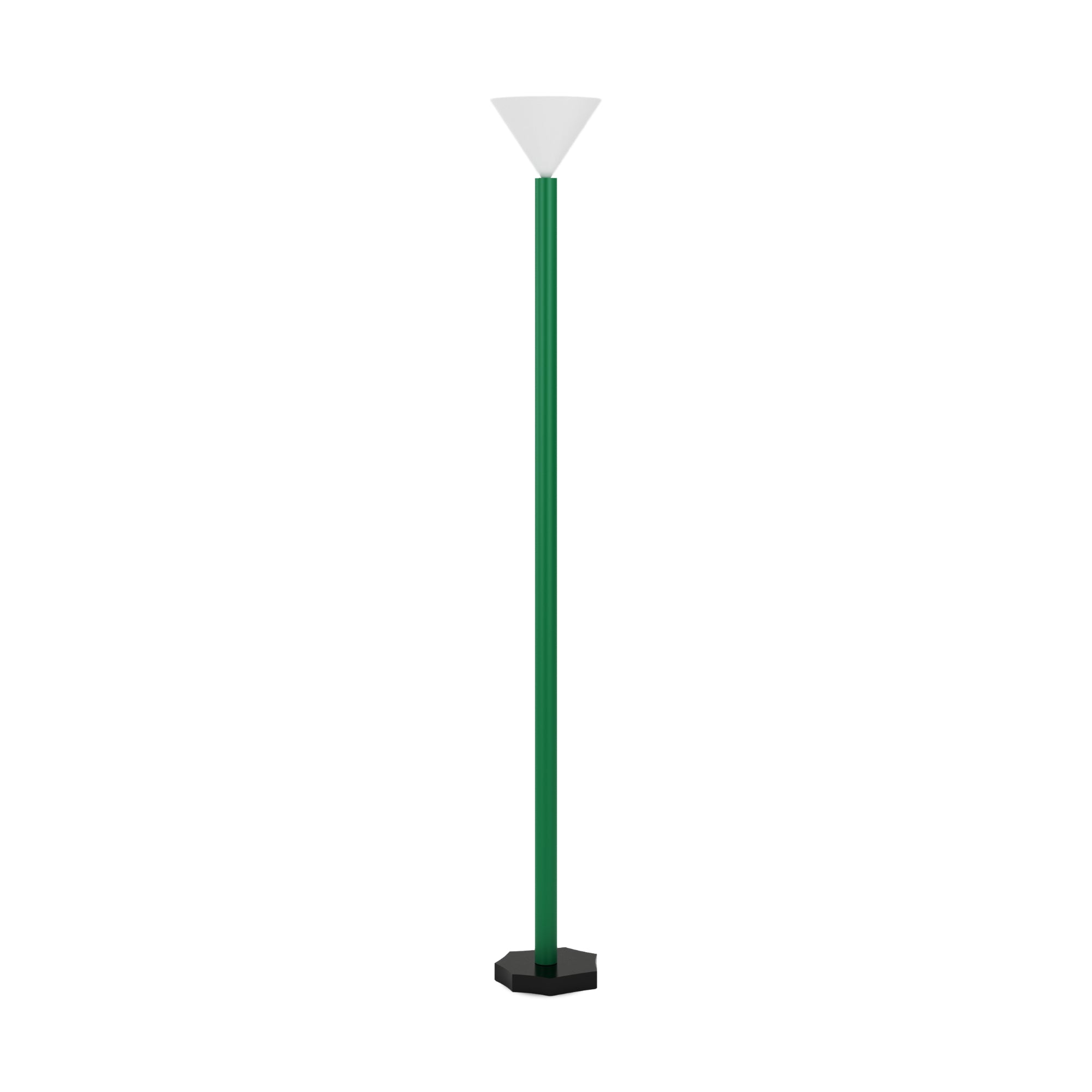 Outlines F04 Floor Lamp - Black/White/Intense Green-1