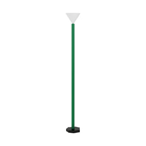 Outlines F04 Floor Lamp - Black/White/Intense Green