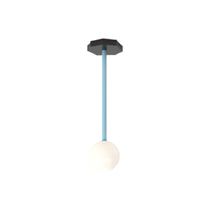 Outlines P01 Pendant Lamp - Black/White/Light Blue