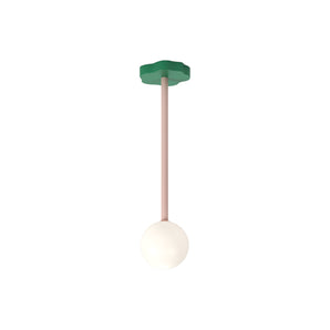 Outlines P02 Pendant Lamp - White/Intense Green/Pink