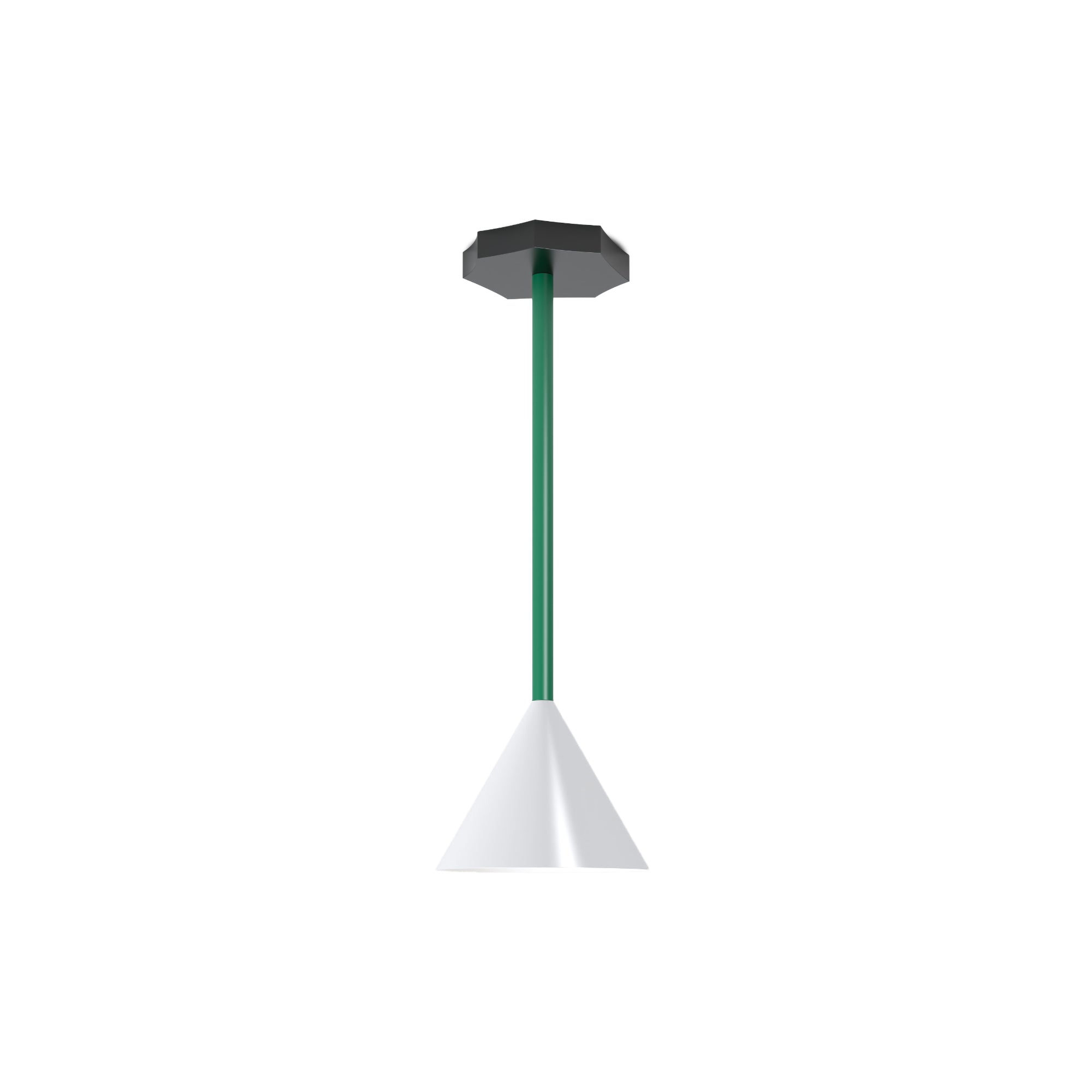 Outlines P04 Pendant Lamp - Black/White/Intense Green-1