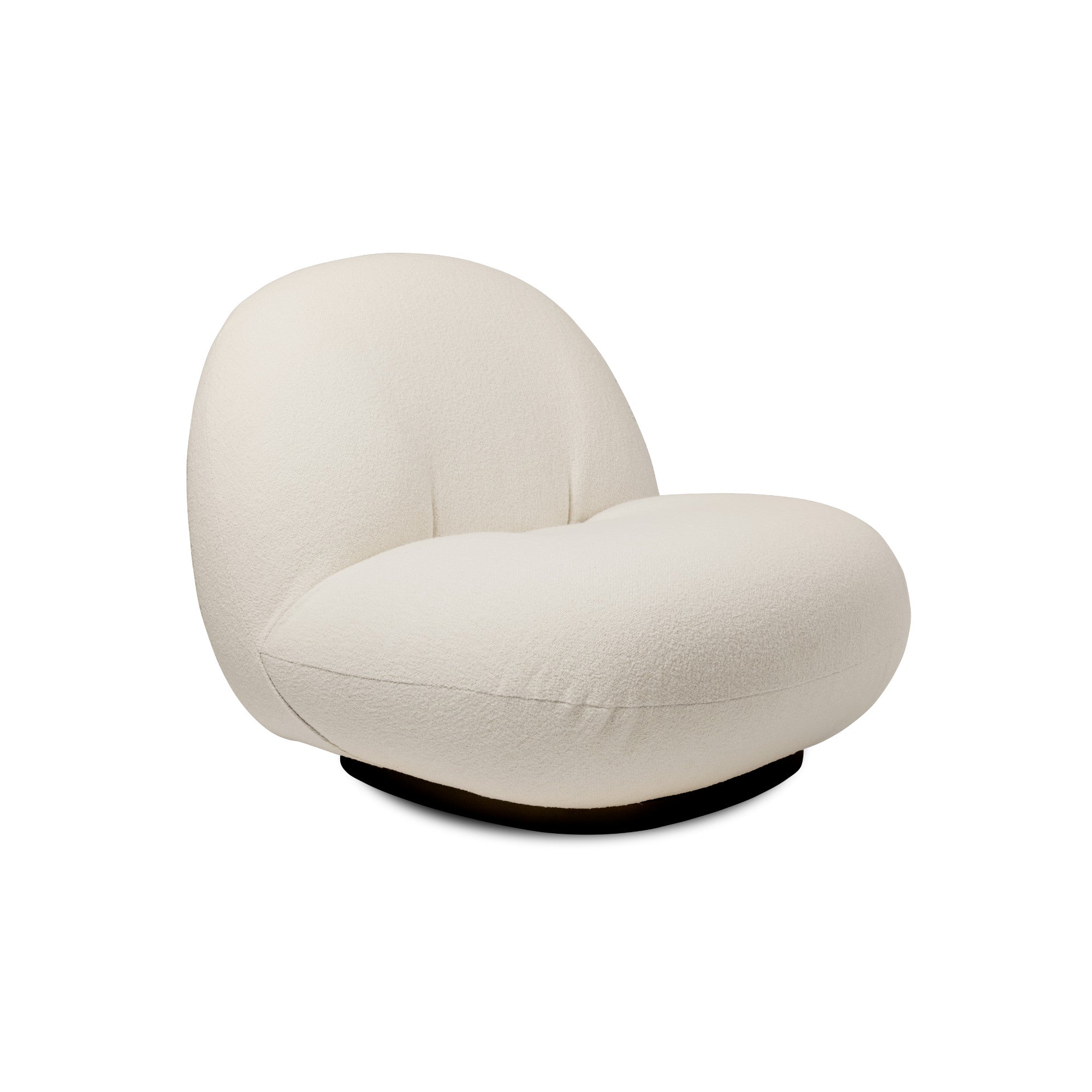 Pacha 10964 Armchair - Black / Fabric B (Harp 24 Ivory)