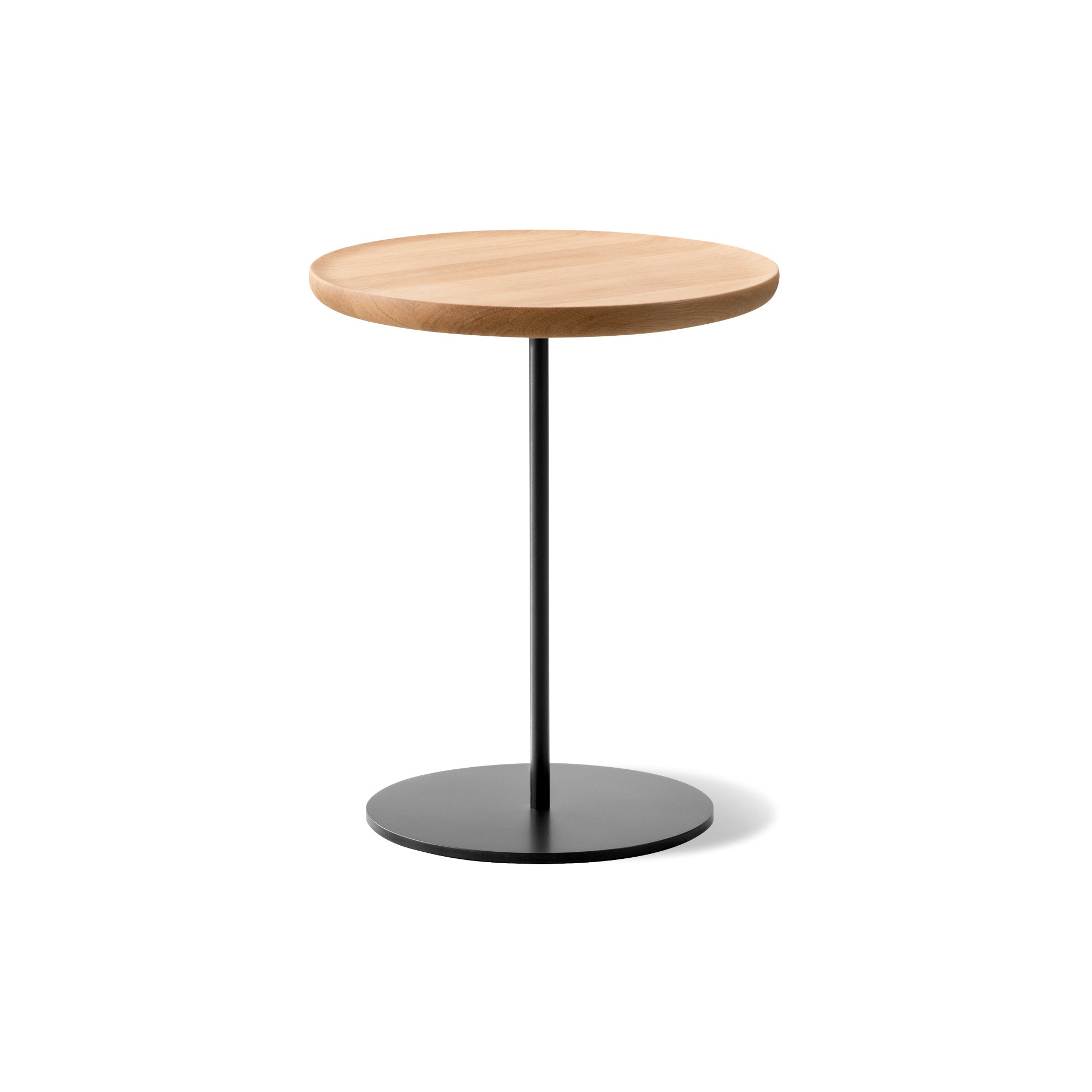 6751 Fredericia - Pal 6751 Side Table - Black/Oak Light Oil – Designitch