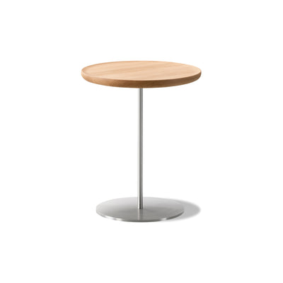 Pal 6751 Side Table - Brushed Steel/Oak Light Oil