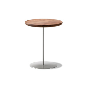 Pal 6751 Side Table - Brushed Steel/Walnut