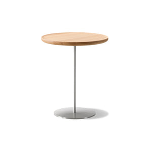 طاولة جانبية Pal 6755 - فولاذ مصقول/زيت خفيف من خشب البلوط