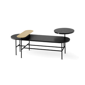 Palette JH7 Coffee Table - Brass/Marquina/Black Ash