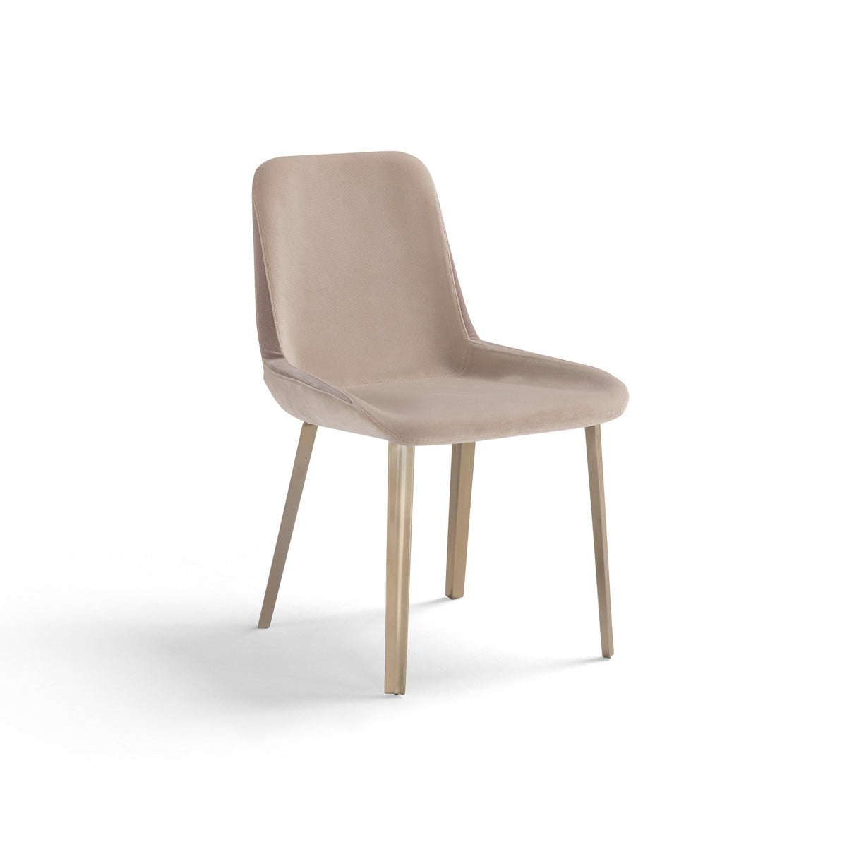 Panis Dining Chair – 51x81 / Metal (Oro Satinato) / Velvet (Nobilis 02+35)-1